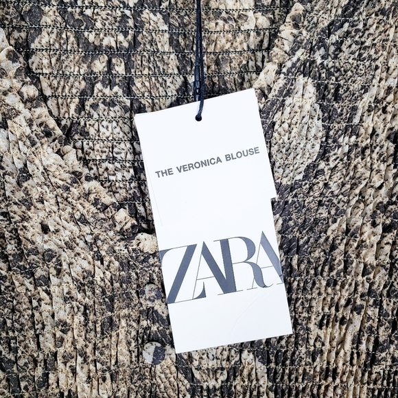 ZARA Veronica blouse in snakeskin - Picture 4 of 6